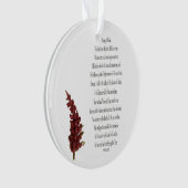 Psalm 23, Grüne Pflanze, Blumenkreislauf Ornament (Vorderseite)