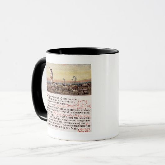Psalm 23 Hauptquartier Tasse (Vorderseite Links)
