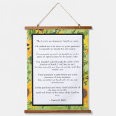 Psalm 23 Herr ist mein Hirte Sonnenblumen Wandteppich Mit Holzrahmen (Vorderseite)