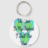 Psalm 23 Herzen Schlüsselanhänger (Vorderseite)