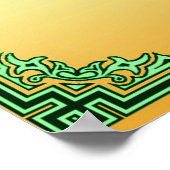 Psalm 23 in Hebräisch Groß Poster (Ecke)