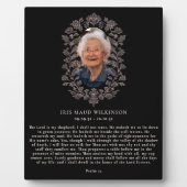 Psalm 23 in Loving Memory Plaque Fotoplatte (Vorderseite)