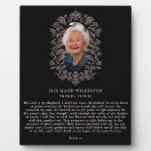 Psalm 23 In Loving Memory Plaque Fotoplatte (Vorderseite)