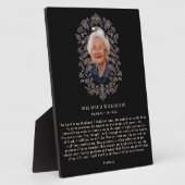 Psalm 23 In Loving Memory Plaque Fotoplatte (Seite)