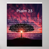 Psalm 23 Inspirationsposter Poster (Vorne)
