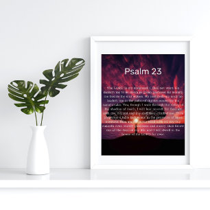Psalm 23 Inspirationsposter Poster