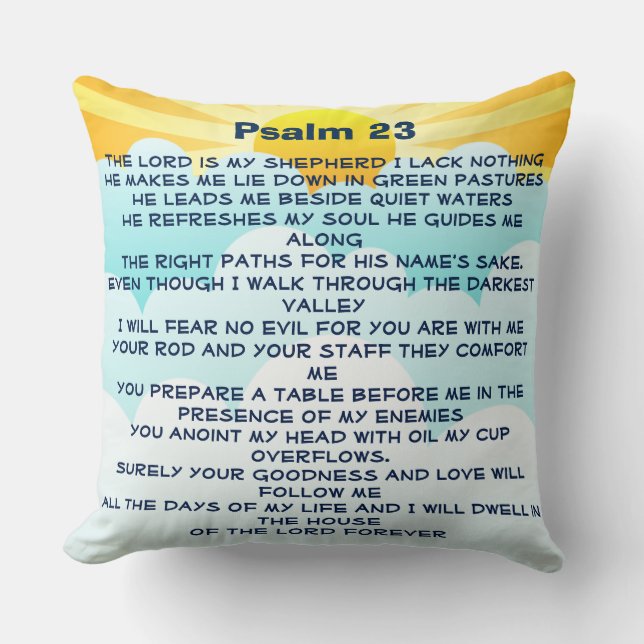 Psalm 23 Kissen (Vorderseite)