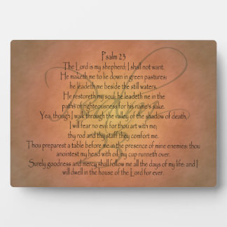 Psalm 23 KJV Christlich Bibelverse Fotoplatte