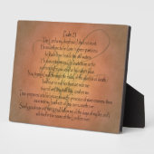 Psalm 23 KJV Christlich Bibelverse Fotoplatte (Seite)