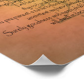 Psalm 23 KJV Christlich Bibelverse Poster (Ecke)