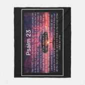 Psalm 23 KJV Christlich Blanket Fleecedecke (Vorderseite)