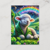 Psalm 23 KJV Karten - fröhliches Lamm (Vorderseite)