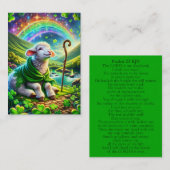 Psalm 23 KJV Karten - Serene Lamb (Vorne/Hinten)