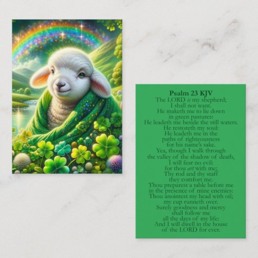 Psalm 23 KJV Karten - Sonnenbrille (Vorne/Hinten)