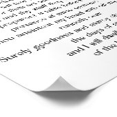 Psalm 23 KJV   Poster (Ecke)