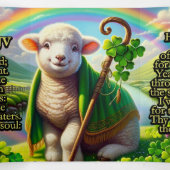 Psalm 23 KJV Trakt - Sweet Lamb Dreifach Gefaltete Karte (Innenseite Mitte)
