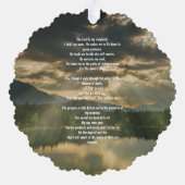 Psalm 23 Lebensfeier Ornament Karte (Rückseite)