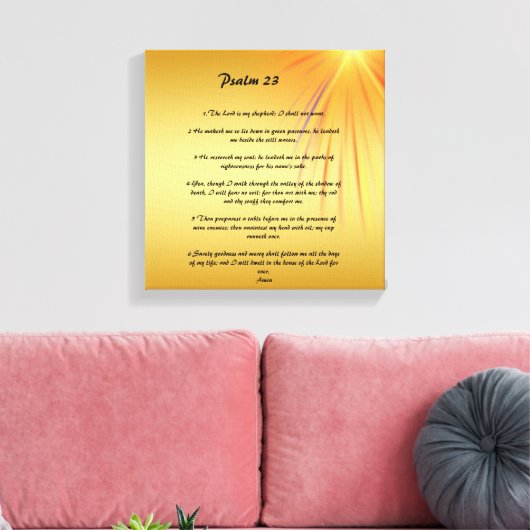 Psalm 23 leinwanddruck (Insitu (Wohnzimmer))
