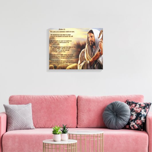 Psalm 23 leinwanddruck (Insitu (Wohnzimmer))