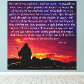 Psalm 23 leinwanddruck (Insitu (Holzboden))