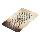 Psalm 23 Leuchtkreuz Magnet (Linke Seite)