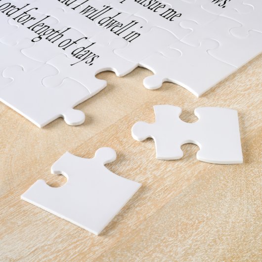 Psalm 23, Lila Gelbe Pflanze Big Pieces Puzzle (Seite)