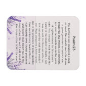 Psalm 23 Lila Wildblumen Magnet (Horizontal)