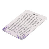 Psalm 23 Lila Wildblumen Magnet (Linke Seite)