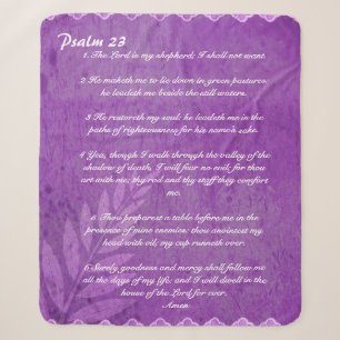 Psalm 23 Lilac Sherpadecke