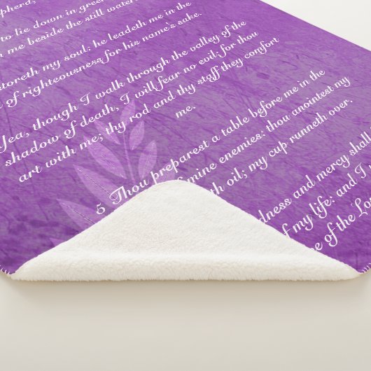 Psalm 23 Lilac Sherpadecke (3/4)