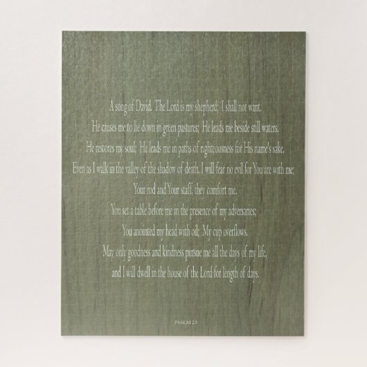 Psalm 23, Lord, Wood Pattern, 520 Stk., Hard Puzzl Puzzle (Vertikal)