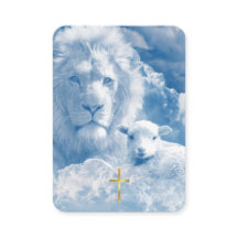 Psalm 23 Löwe & Lamm Gebetskarte