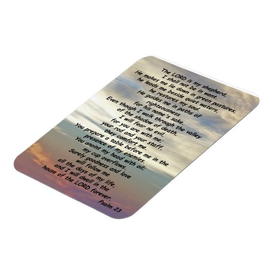 Psalm 23 magnet (Linke Seite)