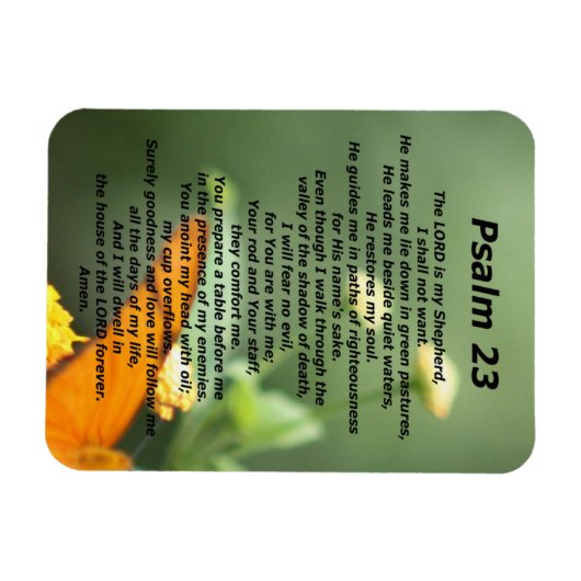Psalm 23 magnet (Horizontal)
