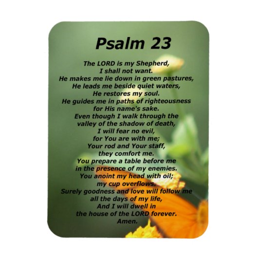 Psalm 23 magnet (Vertikal)