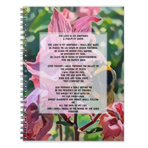 Psalm 23 Minimalistisches Christliches Design Notizblock