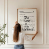 Psalm 23 Minimalistisches Schriftenposter Poster