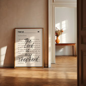 Psalm 23 Minimalistisches Schriftenposter Poster