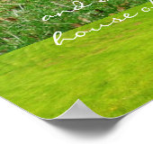 Psalm 23 mit einem hübschen Lamm, christliches Pla Poster (Ecke)