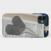 Psalm 23 mit Hundemarken Case-Mate iPhone Hülle (Rückseite (Horizontal))