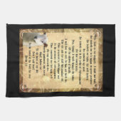 Psalm 23 mit Lamm Geschirrtuch (Horizontal)