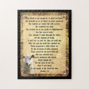 Psalm 23 mit Lamm Puzzle