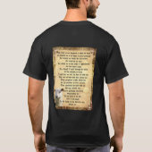 Psalm 23 mit Lamm T-Shirt (Rückseite)