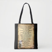 Psalm 23 mit Lamm Tasche (Vorderseite)