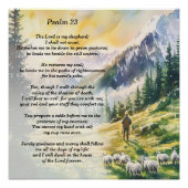 Psalm 23 mit Shepherd Imagery Poster (Vorderseite)