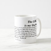 Psalm 23 - moderne Version Tasse (VorderseiteRechts)