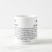 Psalm 23 - moderne Version Tasse (Mittel)