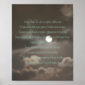 Psalm 23, Monddruck, Werteplakatpapier (Matte) Poster (Vorne)