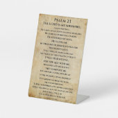 Psalm 23  { NHEB version.} Sockelschild (Vorderseite)