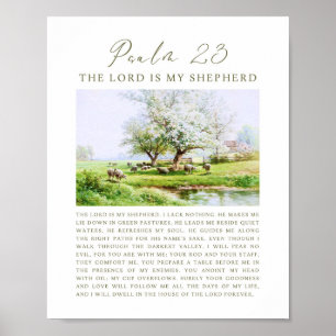 Psalm 23 NIV Der Herr ist mein Hirte Poster